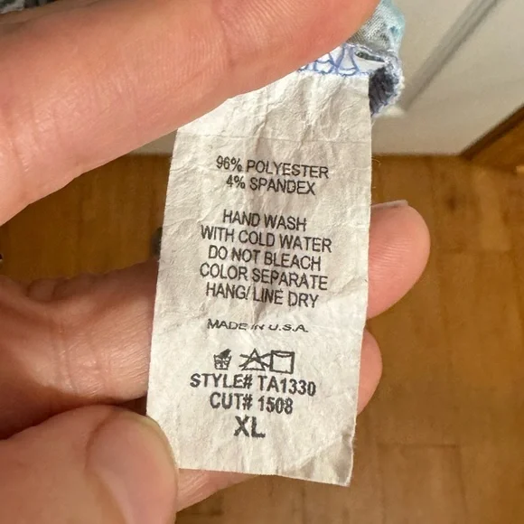 BOMBOM Women’s Leopard Pink/Blue/Gray Tank ~ Size XL - Picture 6 of 7